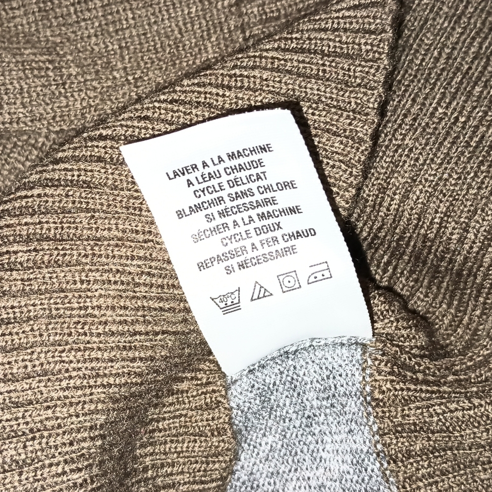 Men's Aeropostale Brown and Gray Striped Hoodie Sweater L - Picture 9 of 9